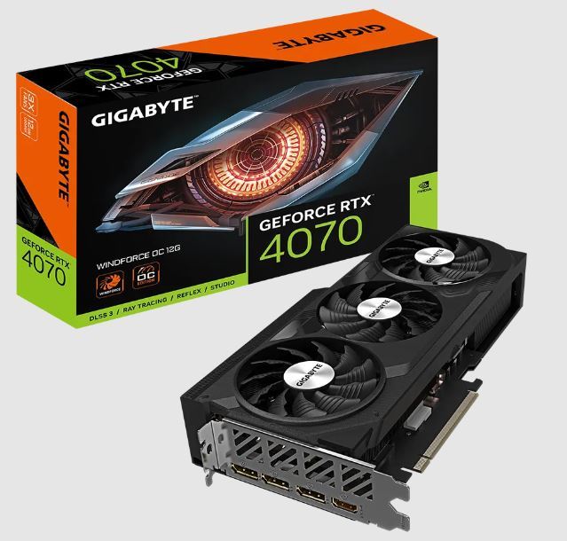 GIGABYTE Nvidia RTX 4070 12 GB 192 Bit DDR6X PCI-E 4.0 Ekran Kartı