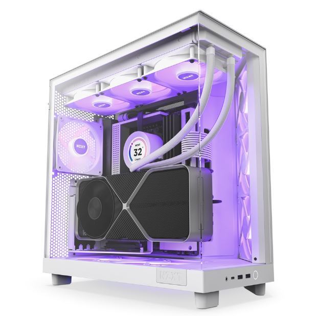 NZXT H6 Flow RGB Beyaz ATX Mid Tower Kasa