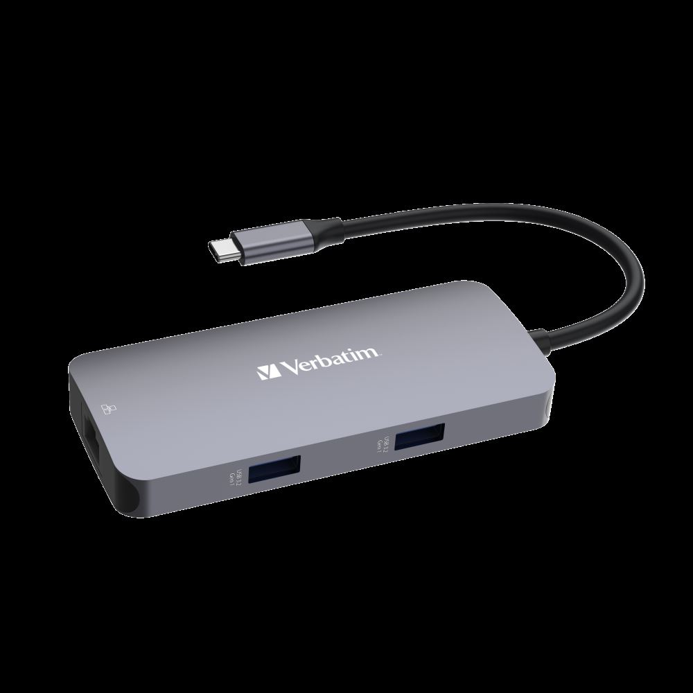 VERBATIM HUB USB-C Pro Multiport 5 Port 1xHDMI 1xRJ45 2xUSB-A 3.0 1xUSB-C