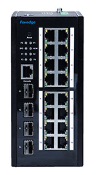 FOREDGE Industrial Gigabit 16plus4 Port Managed PoE Switch