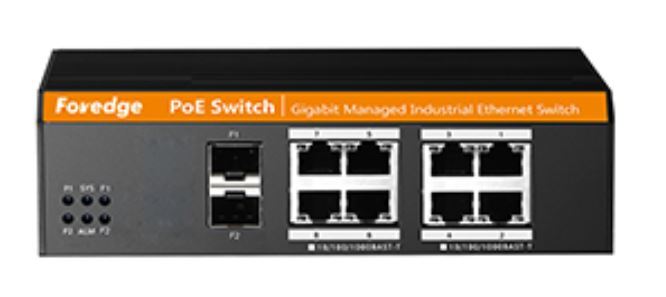 FOREDGE Industrial Gigabit 4+2 Port Managed PoE Switch