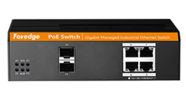 FOREDGE Industrial Gigabit 4plus2 Port Managed PoE Switch