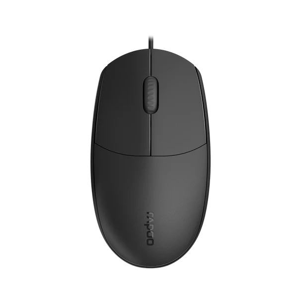 RAPOO N100C Wired Optical Mouse Black