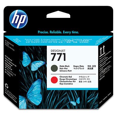 HP No 771 Mat Siyah,Kırmızı Baskı Kafası