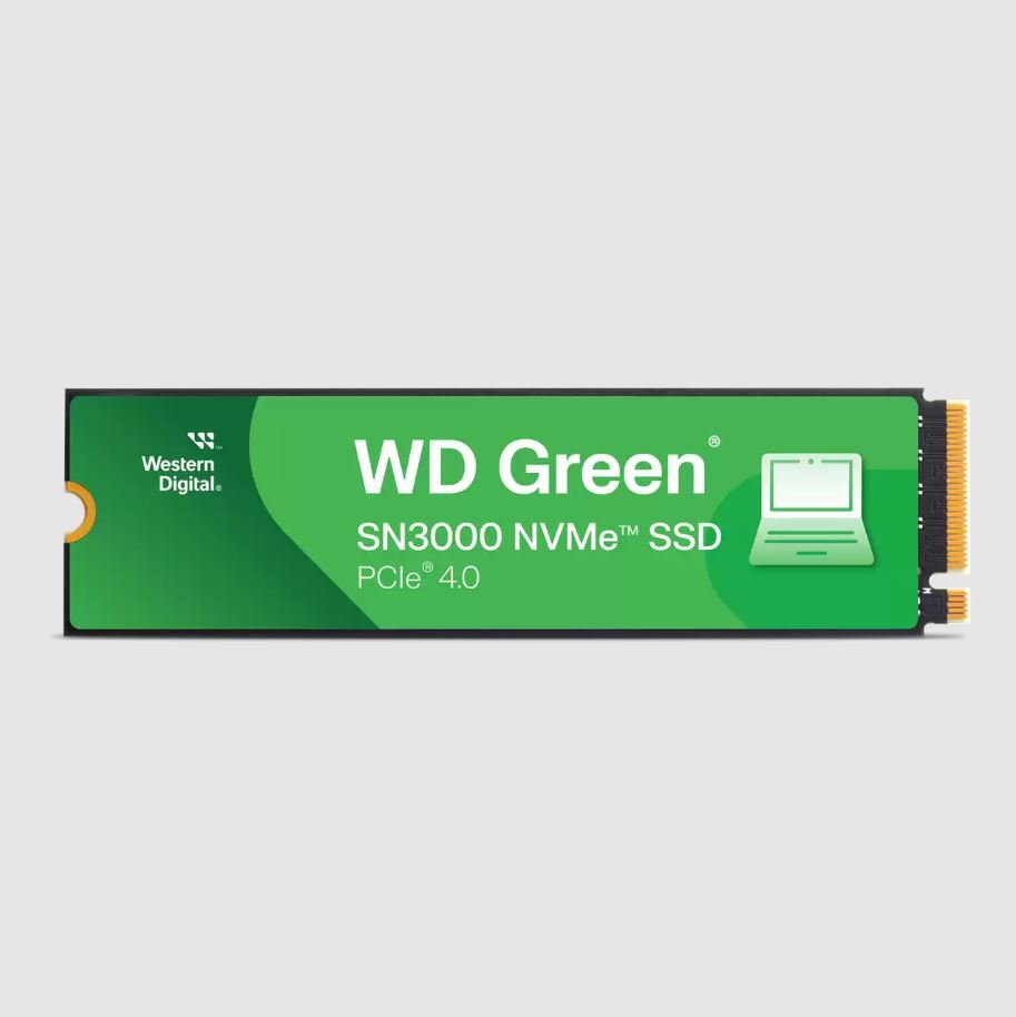 WD 1TB GREEN SN3000 PCI-4.0 5000-4200MB/s M2 SSD