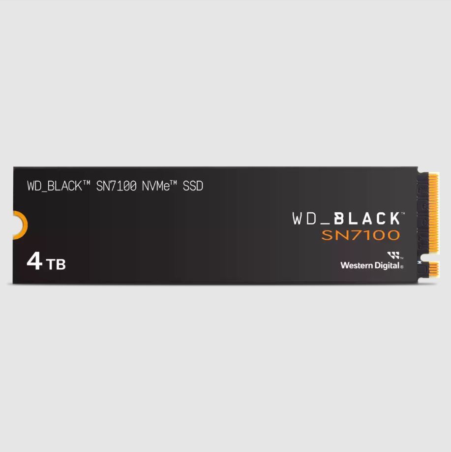 WD 4TB BLACK SN7100 PCI-4.0 7250-6900MB/S M2 SSD