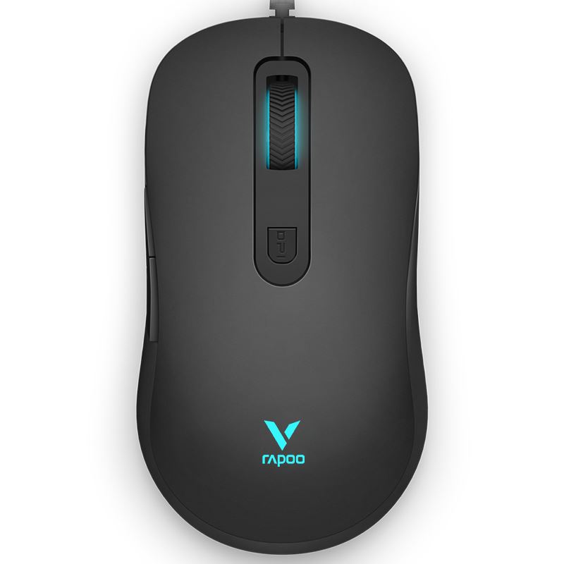 RAPOO V16RGB Optical Gaming Wired Mouse Black