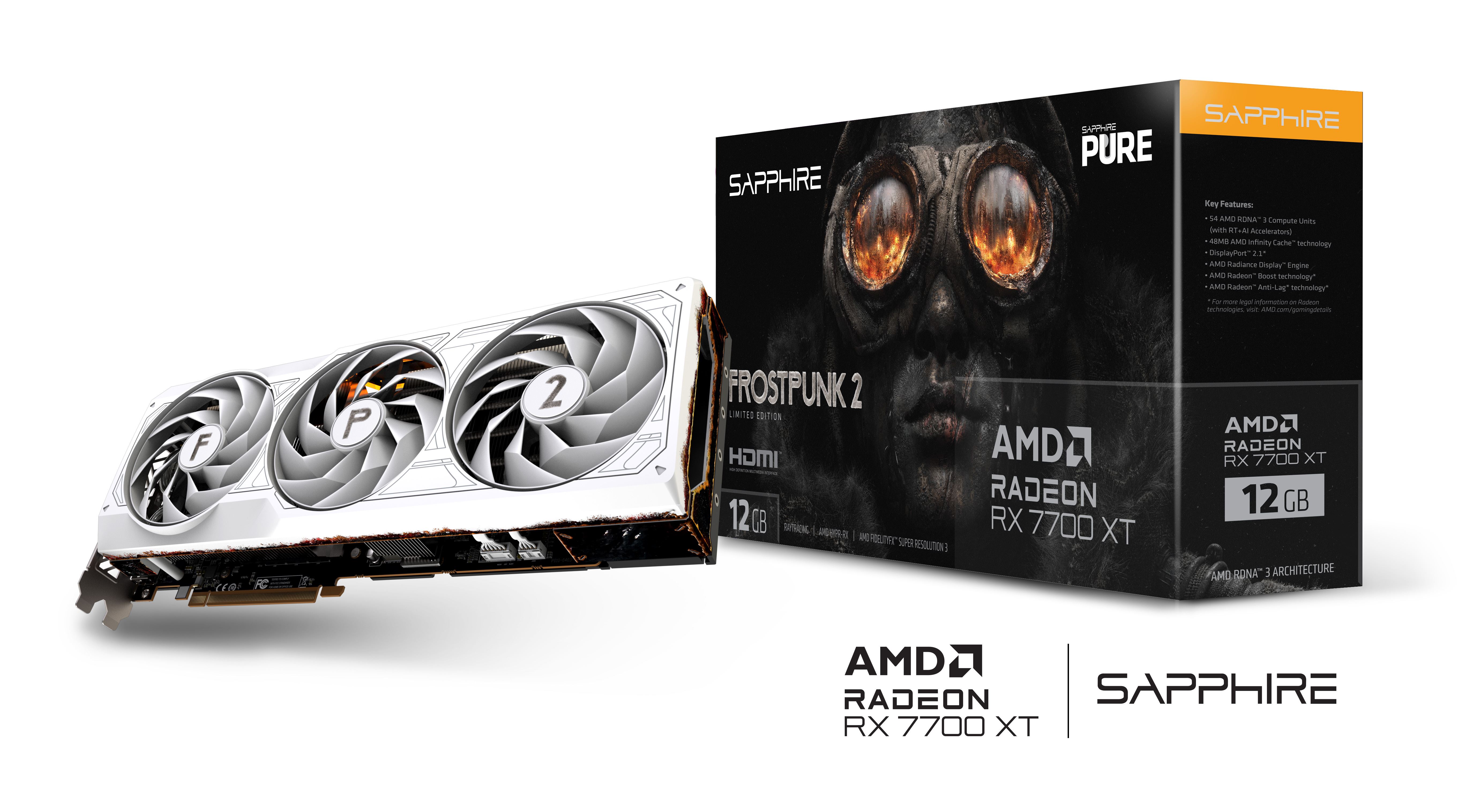 SAPPHIRE VGA PURE AMD RX 7700XT FROSTPUNK 2 FULL