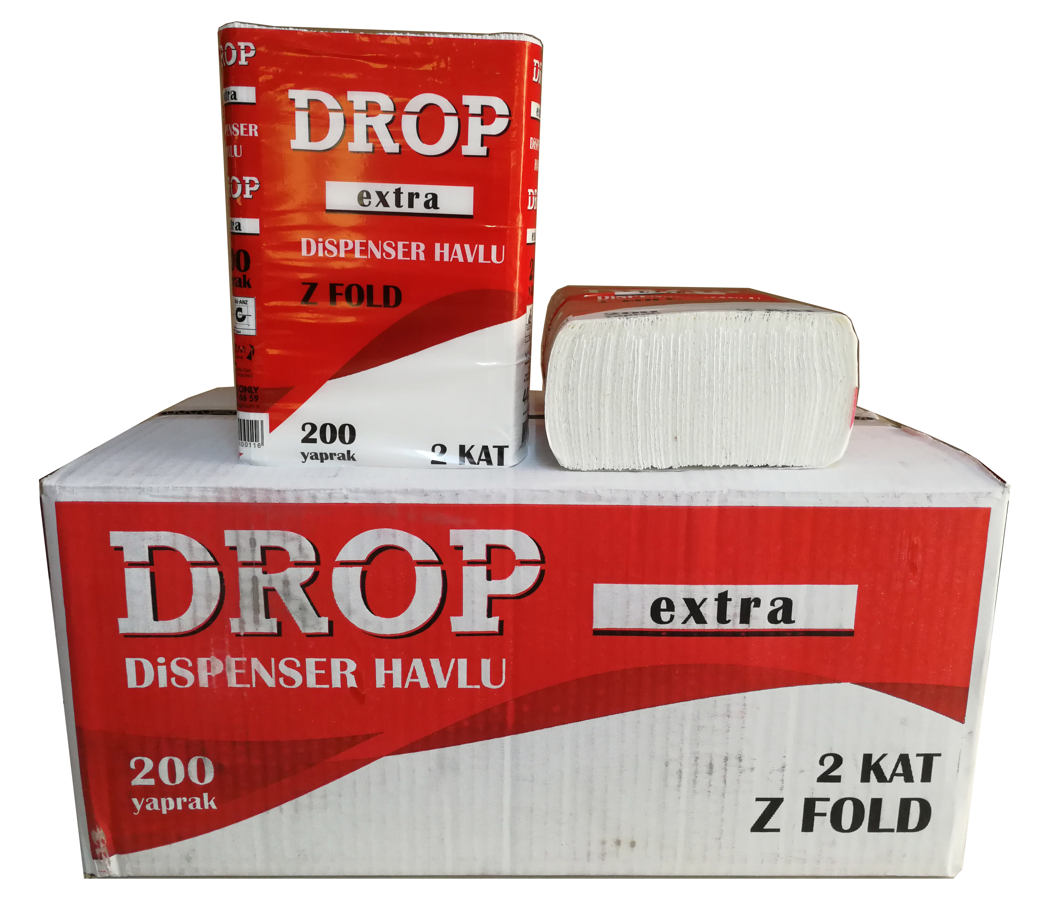 Drop Extra Z Katlamalı Dispenser Havlu 200 lü 12 Paket 21 x 22 7 CM