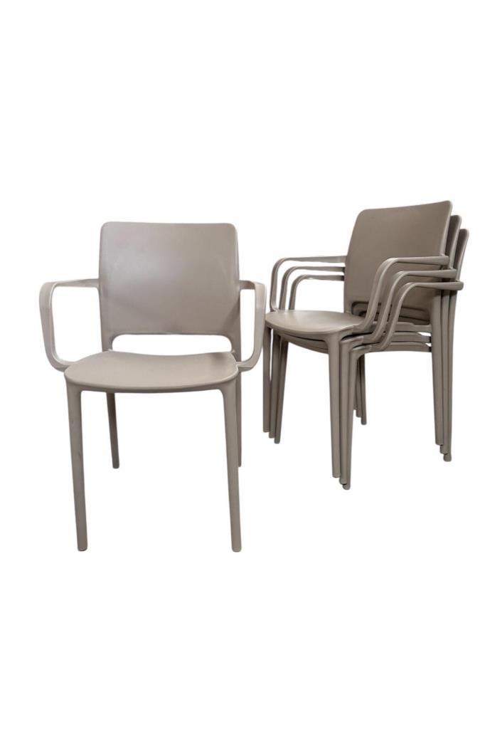 4 Adet Miami Koltuk Bahçe, Balkon ve Cafe Sandalyesi Kapiçino