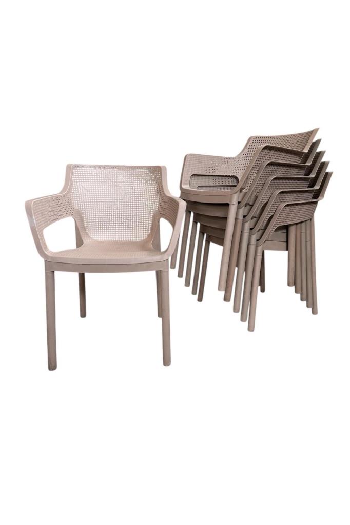 6 Adet Jolly Koltuk Bahçe, Balkon ve Cafe Sandalyesi Kapiçino