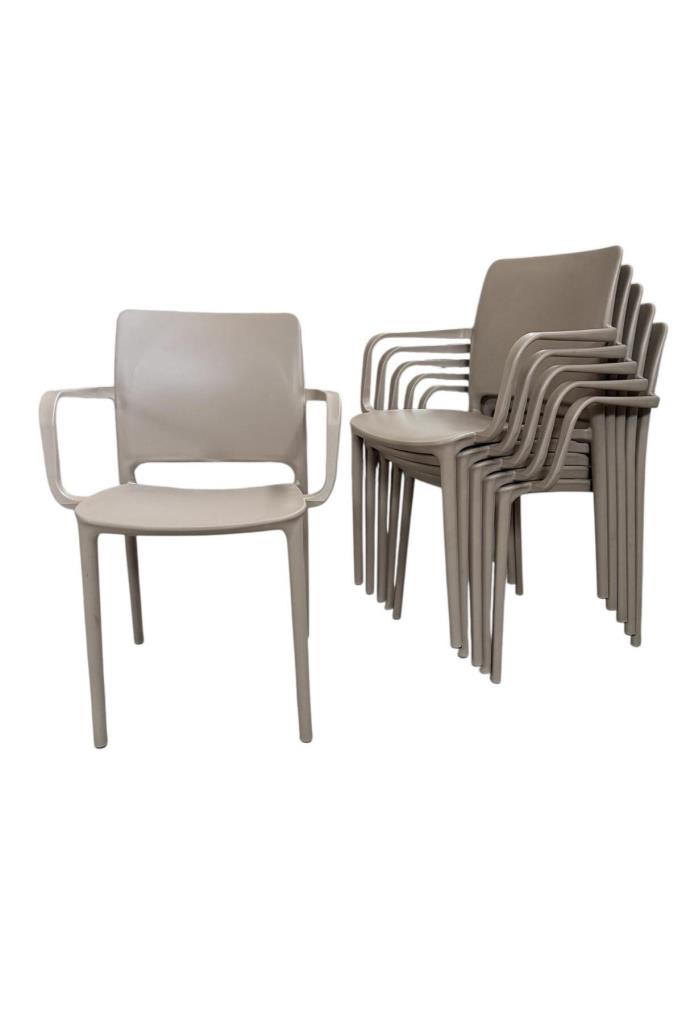 6 Adet Miami Koltuk Bahçe, Balkon ve Cafe Sandalyesi Kapiçino