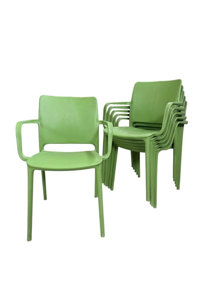 6 Adet Miami Koltuk Bahçe, Balkon ve Cafe Sandalyesi Yeşil