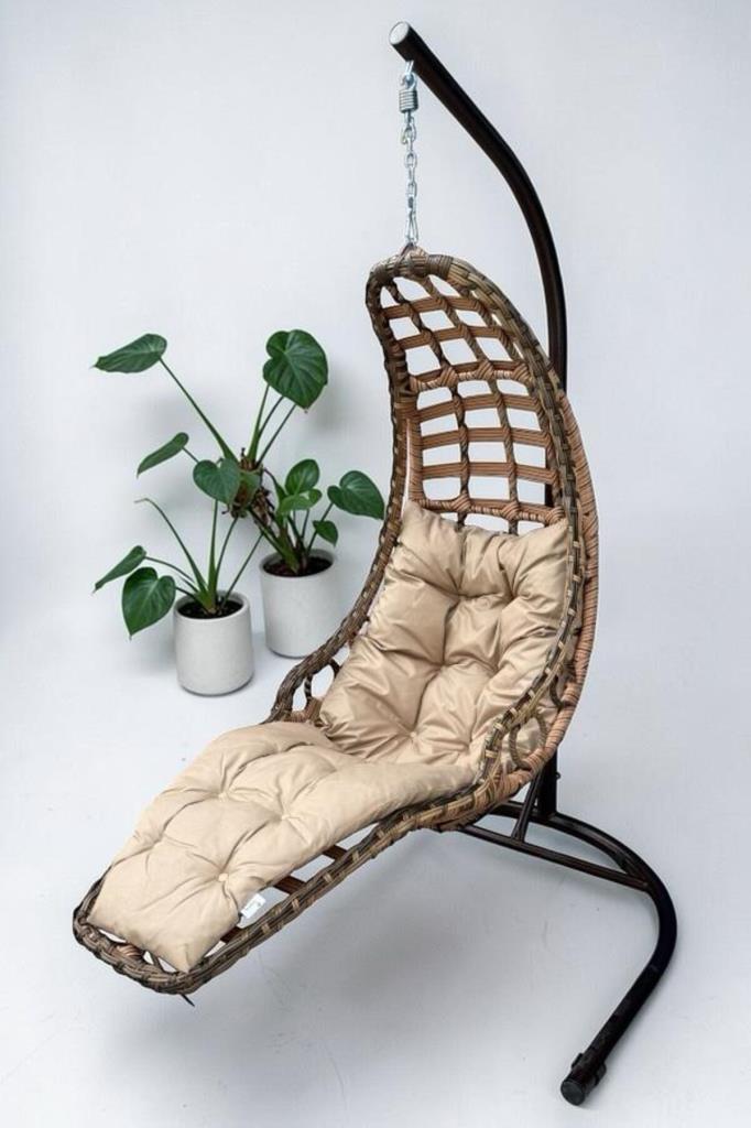 Bodrum Bahçe ve Balkon Salıncağı Tek Kişilik Kahve