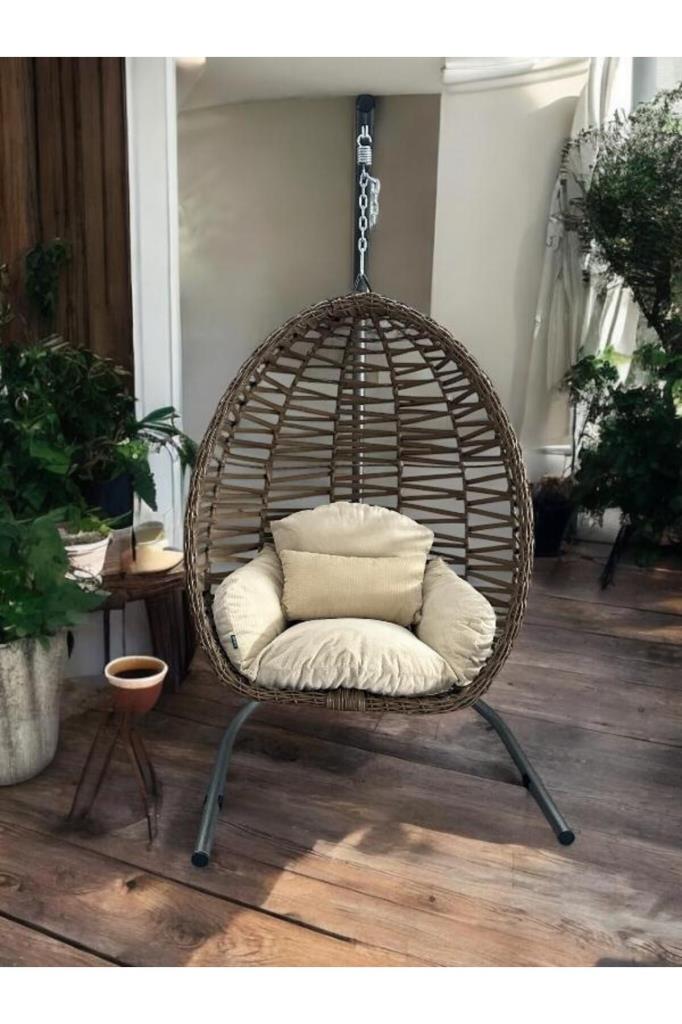 Clas Bahçe ve Balkon Salıncağı Tek Kişilik Kapiçino