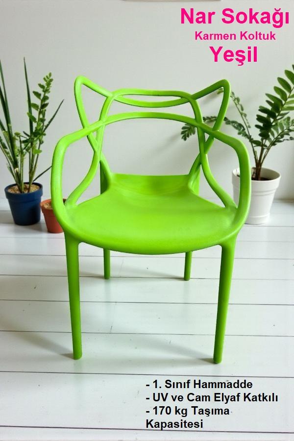 Karmen Koltuk Bahçe, Balkon ve Cafe Sandalyesi Yeşil