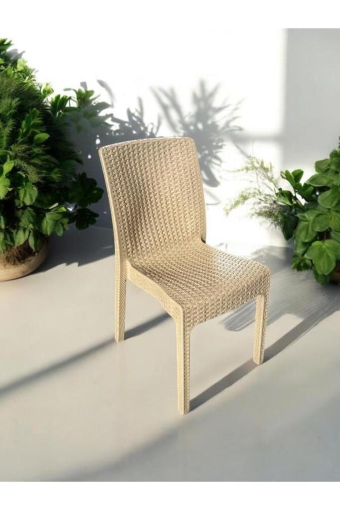 Kolsuz Rattan Sandalye Kapiçino