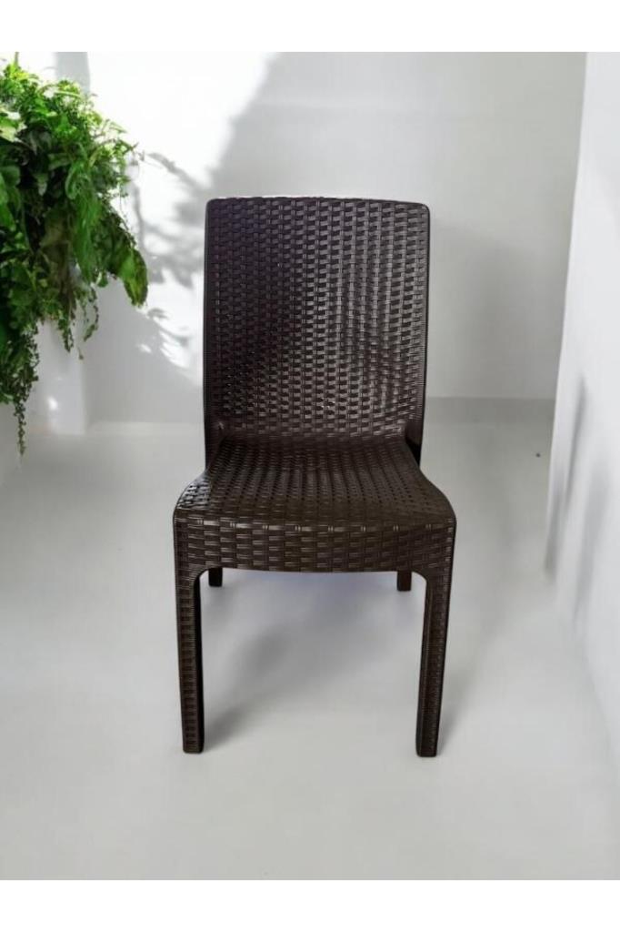 Kolsuz Rattan Sandalye Kahve