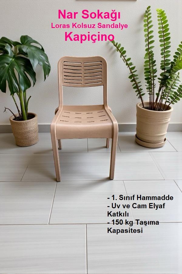 Loras Kolsuz Sandalye Bahçe, Balkon ve Cafe Sandalyesi Kapiçino