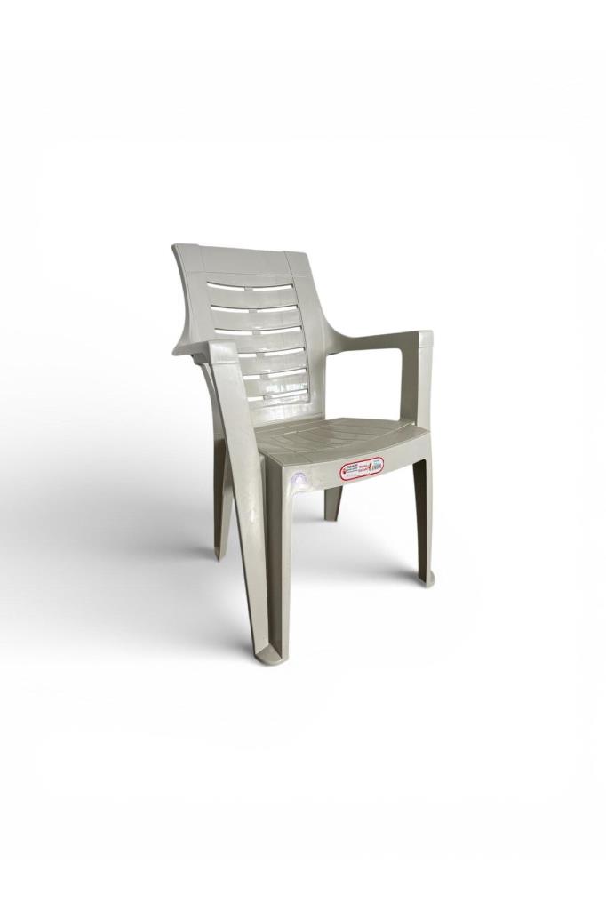 Roma Plastik Sandalye Koltuk Kırık Beyaz