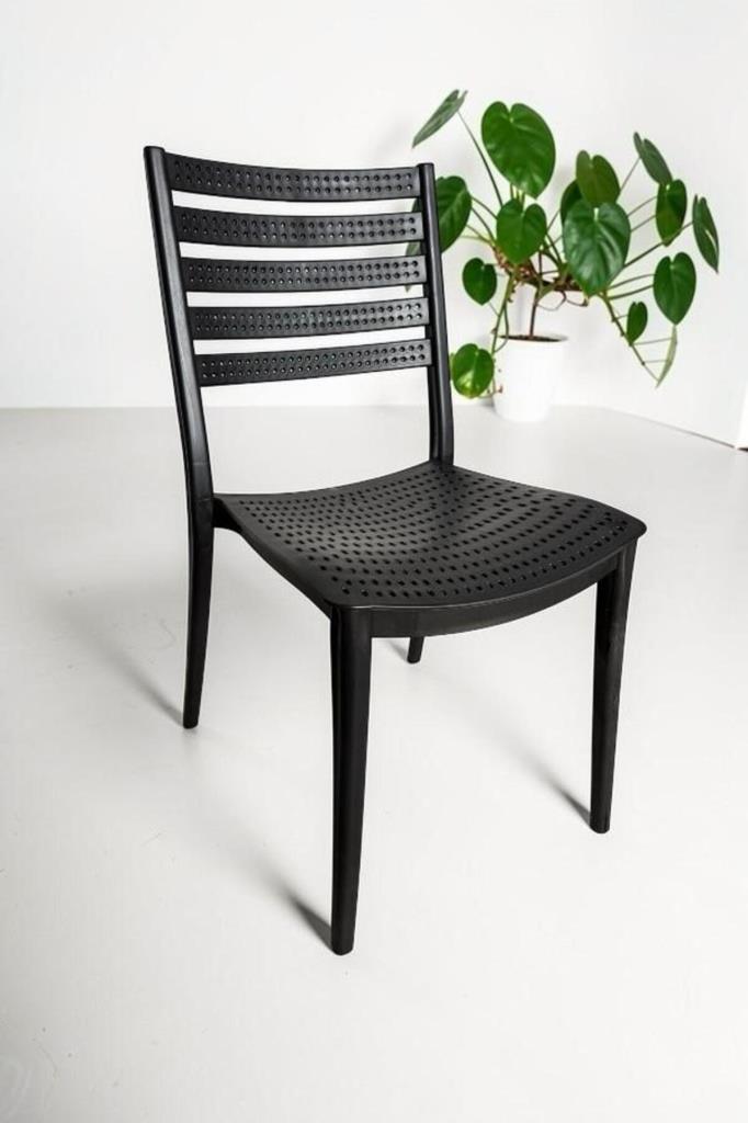 Zara Kolsuz Sandalye Bahçe, Balkon ve Cafe Sandalyesi Siyah