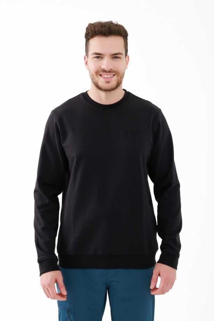 2AS Orlando Sıfır Yaka Interlock Sweatshirt Siyah fiyatı