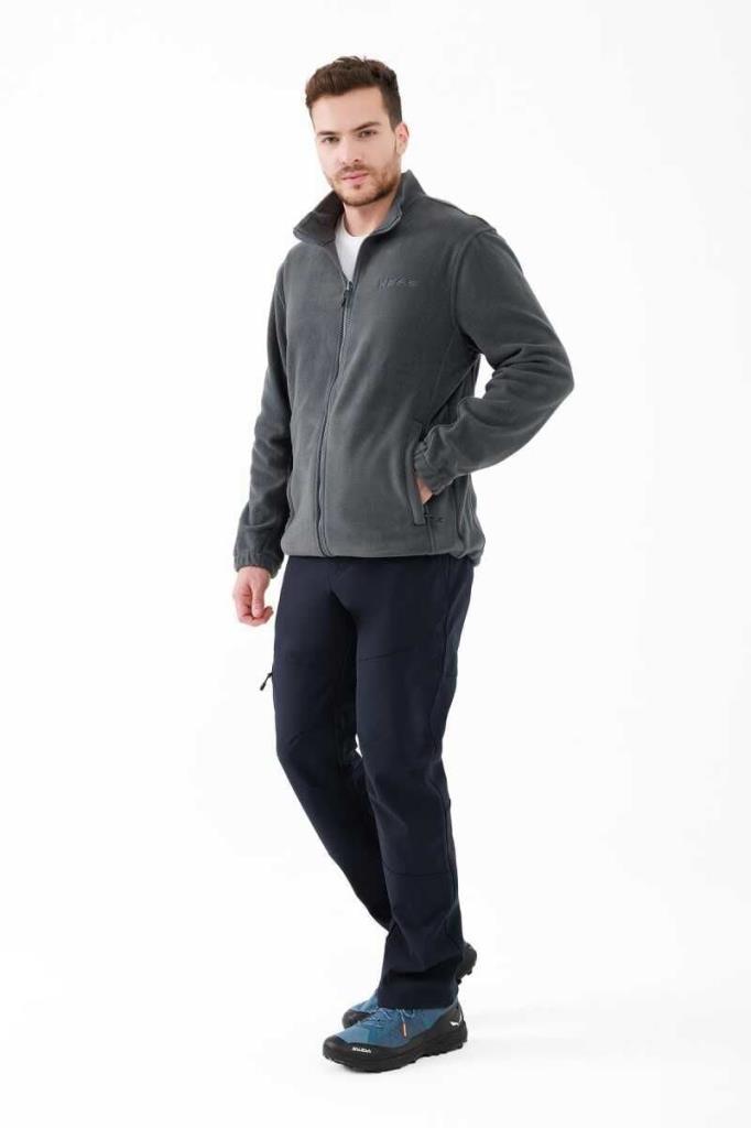 2AS SAKA Tam fermuarlı Erkek Polar Sweatshirt Antrasit nereden bulurum