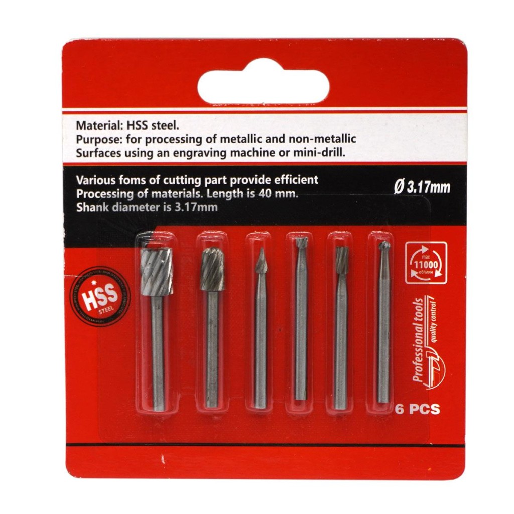 5012 Gravür Oyma Freze Ucu Seti HSS 6 Parça (Dremel Uyumlu) ne işe yarar