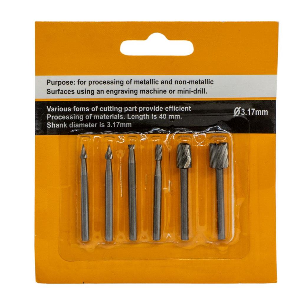 5012 Gravür Oyma Freze Ucu Seti HSS 6 Parça (Dremel Uyumlu) ne işe yarar