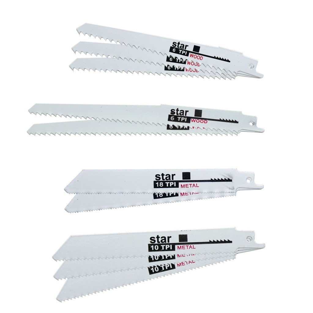 5089 Ahşap ve Metal Kesim Tilki Kuyruğu Bıçağı Seti - 10 parça fiyatı