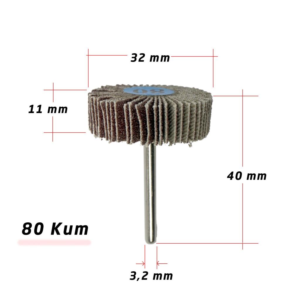 5199 Fırfır Saplı Mop Zımpara 80 Kum 32 mm nasıl kullanılır