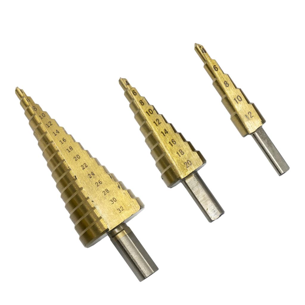 5304 Kademeli Matkap Saç Delme Panç Seti 3 Parça fiyatı