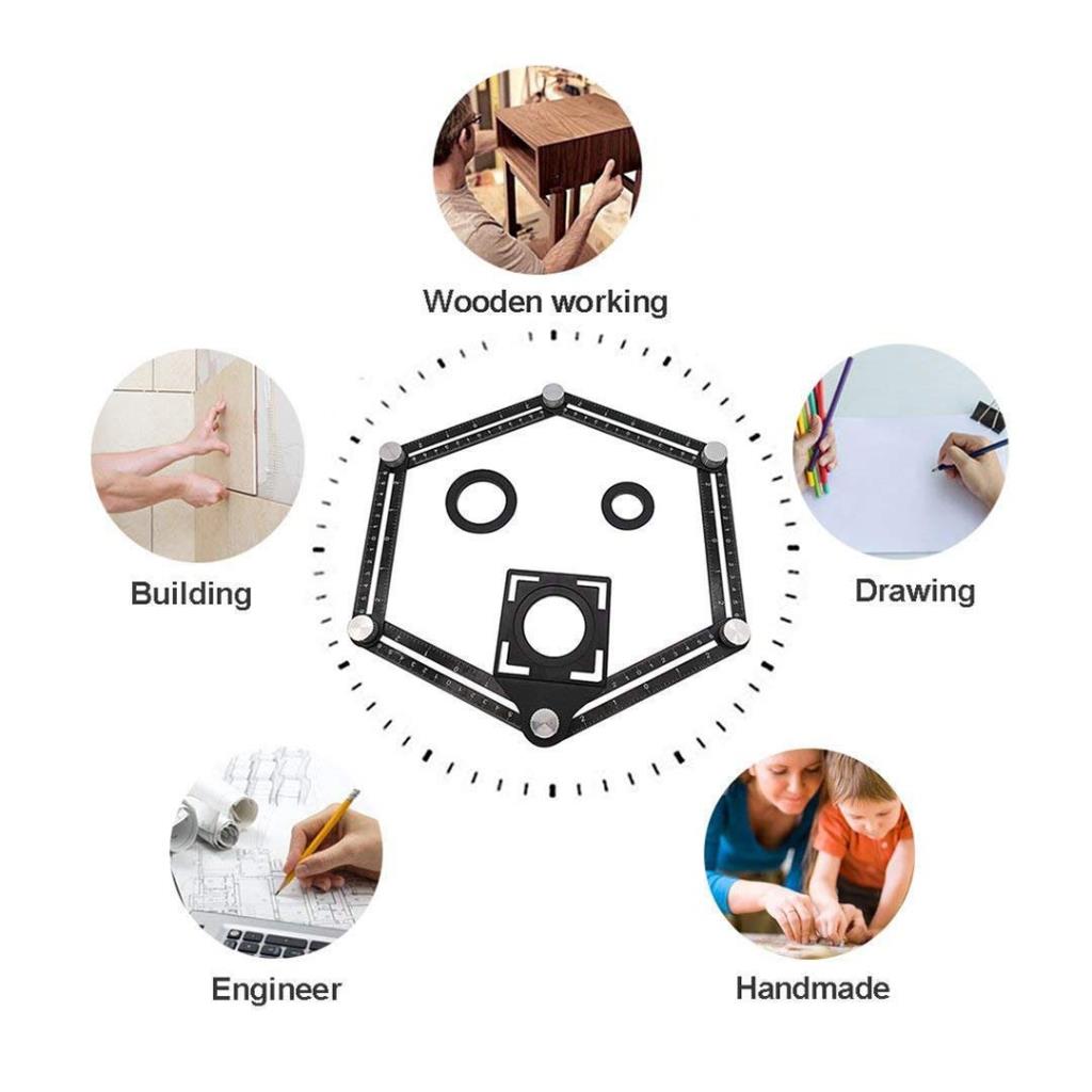 5328 Çok Fonksiyonlu Alüminyum Delik Ayarlayıcı Şablon Cetveli nasıl kullanılır
