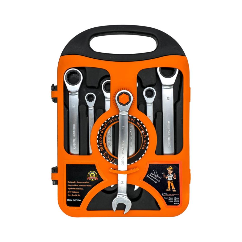 5393 Cırcır Kombine Anahtar Takımı (Düz) 7 Parça fiyatı