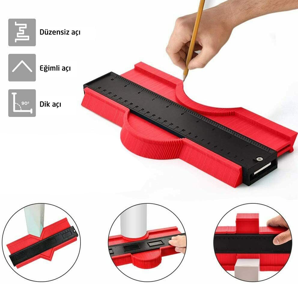 5428 Şablon Tarağı Şekil Kontur Çevre Kalıplama 250 mm ne işe yarar