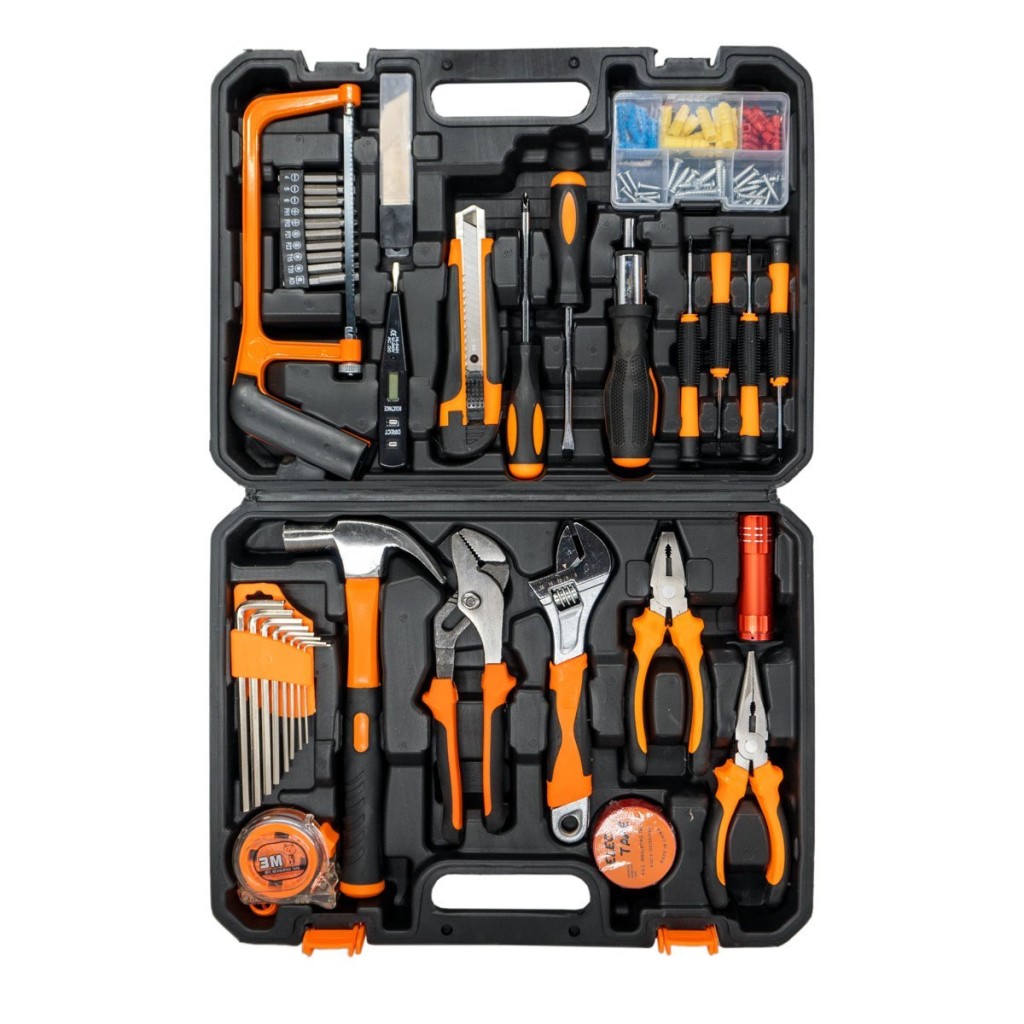 5434 Ev İçin Tamir Bakım Alet Takım Çantası İçi Dolu 105 Parça nasıl kullanılır