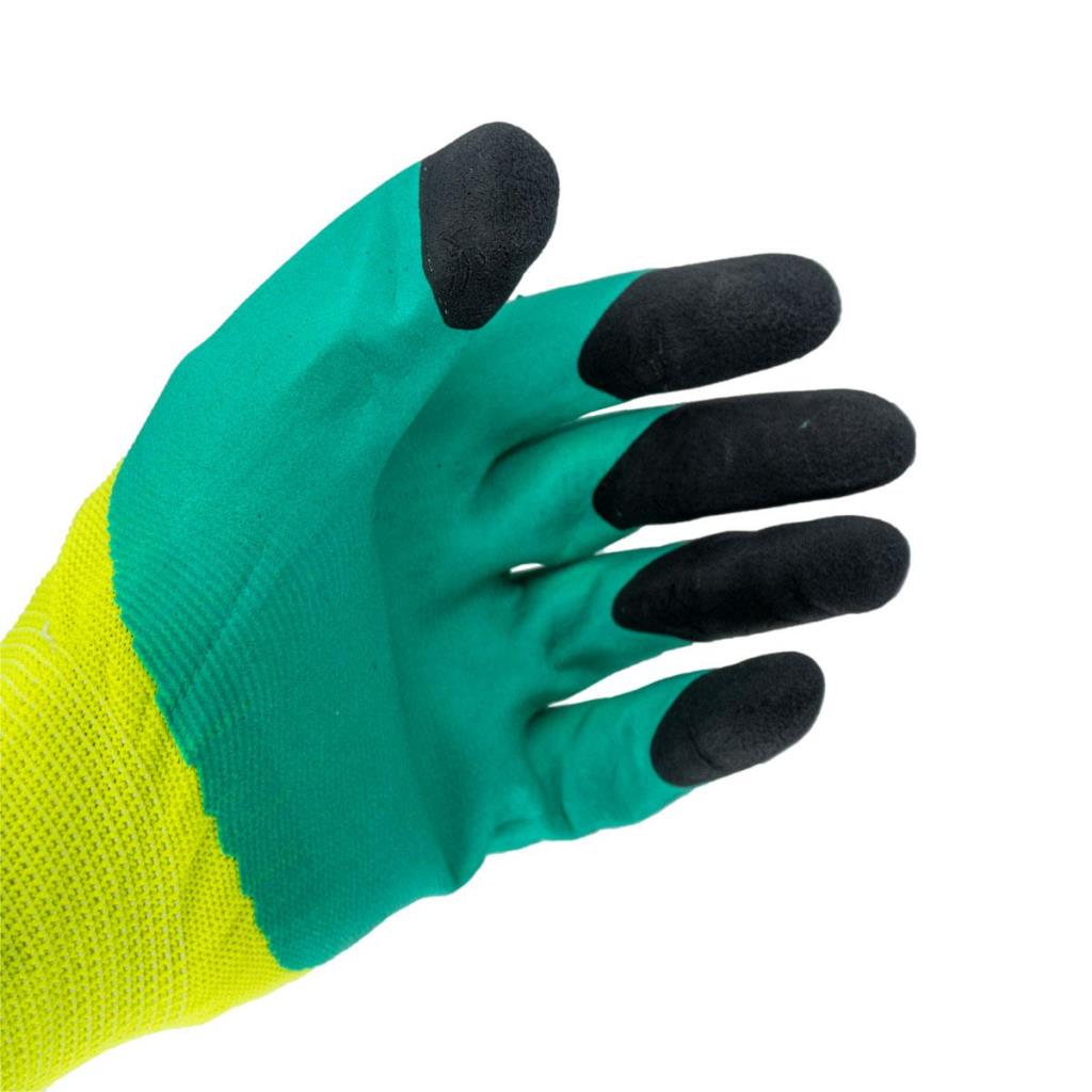 5473 Genel Kullanım Sarı Yeşil Nitril Kaplı Eldiven - 10 ne işe yarar