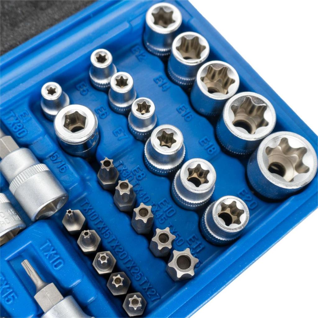 5529 3/8'' - 1/4'' İç-Dış Torx Bits Uçlu Lokma Anahtar Takımı 34 Parça ne işe yarar