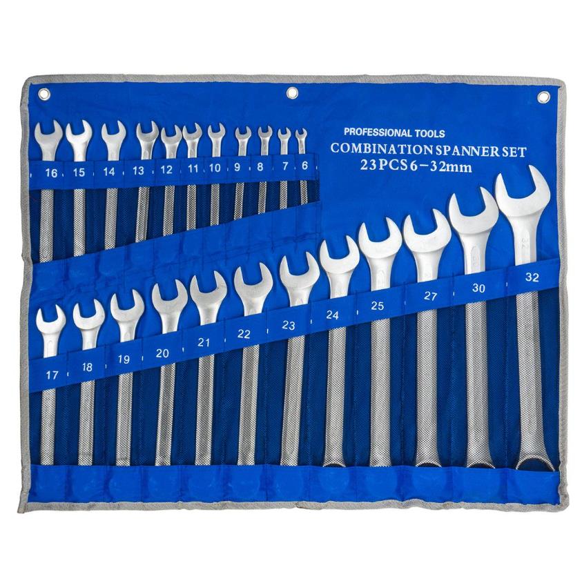 6014 Kombine Anahtar Takımı 6-32 mm 23 Parça (Bez fiyatı