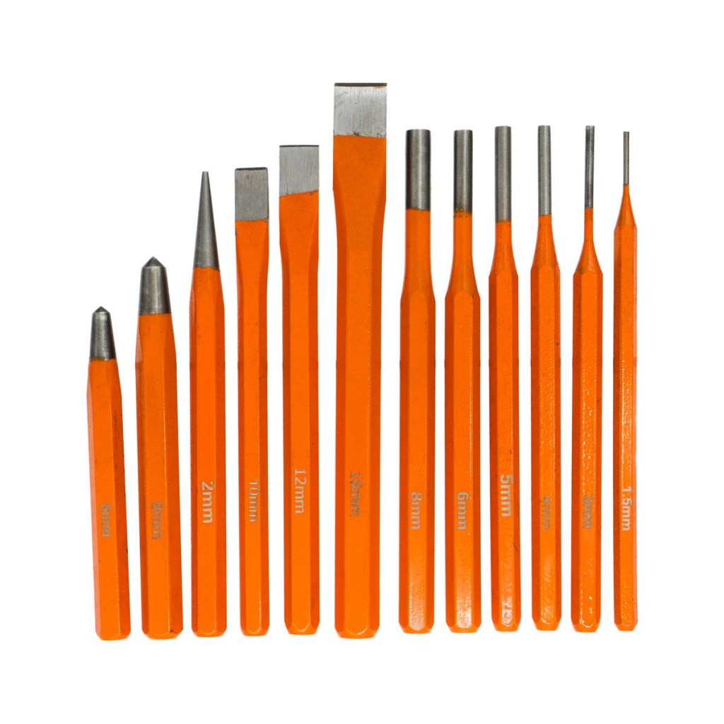 6016 Düz Konik Pim Zımba Keski Takımı 12 Parça nereden bulurum