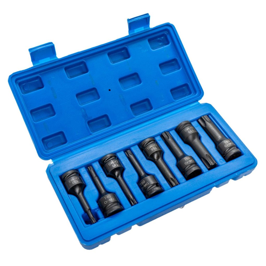 6018 1/2'' Havalı Uzun Torx Lokma Takımı 8 Parça fiyatı