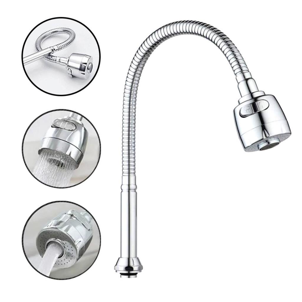 6061 Esnek 360° Hareketli 2 Fonksiyon Spreyli Kubar Musluk Ucu 48 cm fiyatı