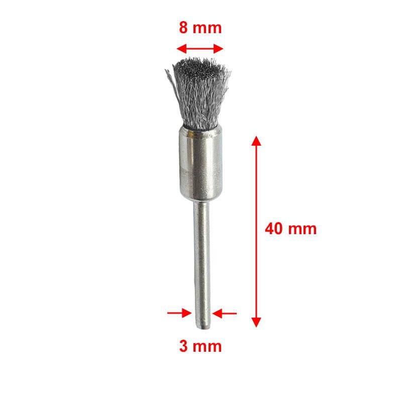 6071 Pimli Çelik Tel Fırça 8 mm (2 Adet) nasıl kullanılır