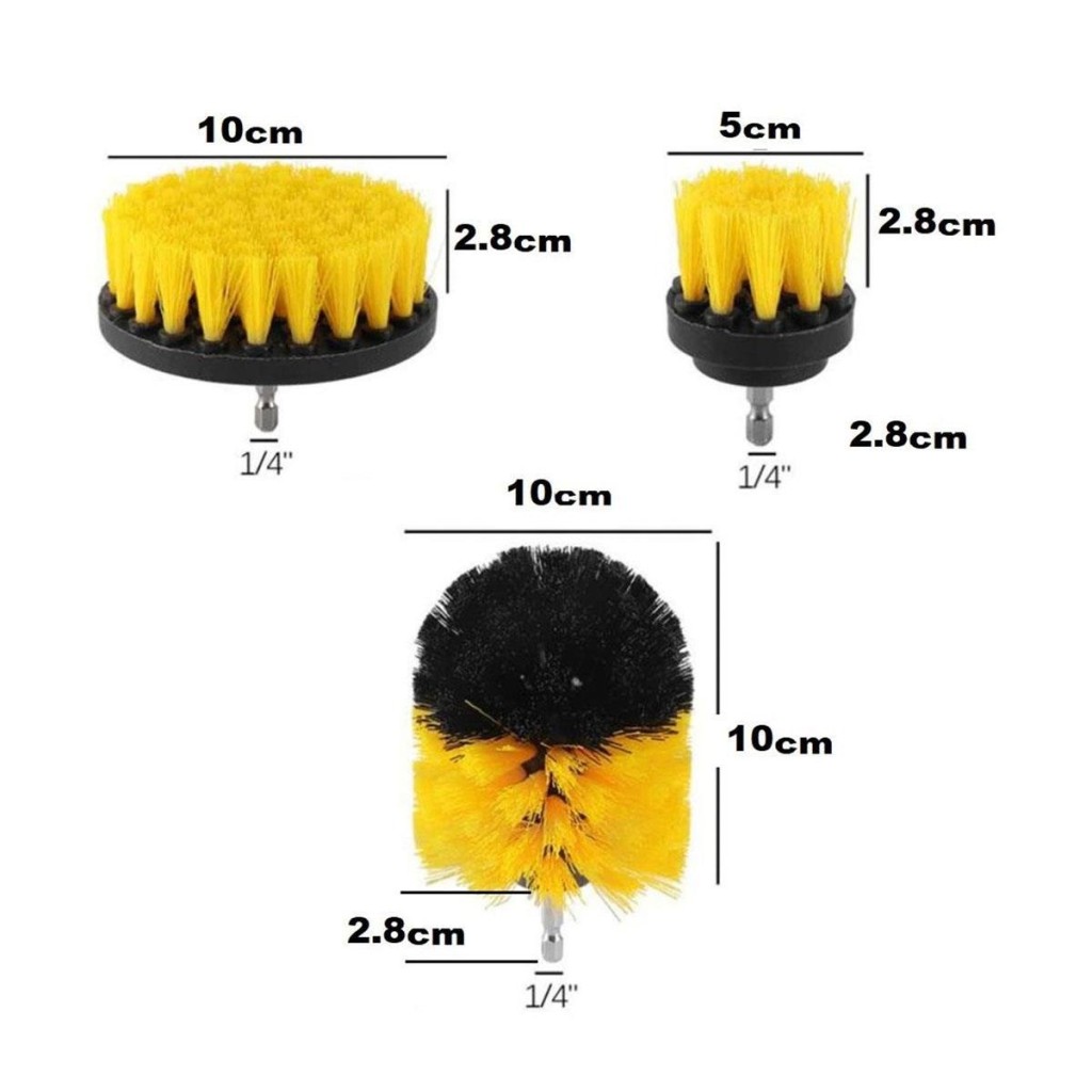 6084 Bits Saplı Matkaba Takılabilir Temizlik Fırça Seti 3 Parça ne işe yarar