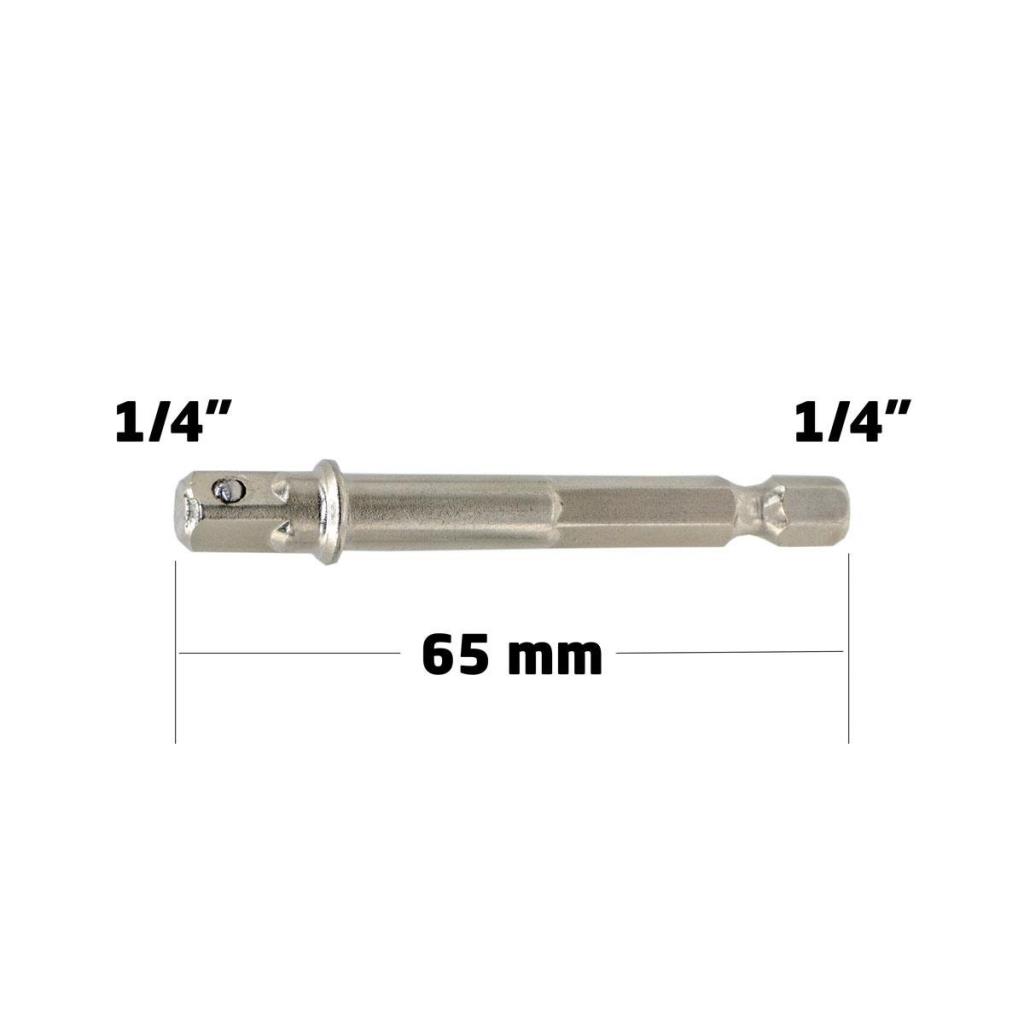 6130 Bits Saplı Lokma Adaptörü 1/4'' 65 mm nasıl kullanılır