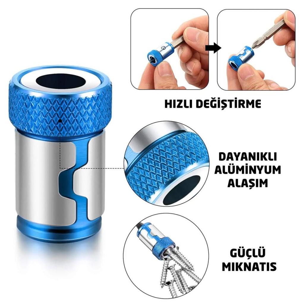 6134 Bits Uçlar İçin Mıknatıslı Vida Tutucu Halka 24 mm ne işe yarar