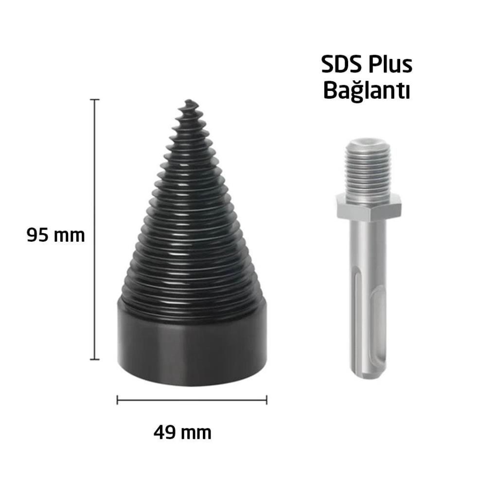 6162 Ahşap Şöminelik Odun Kütük Ayırma Yarma Matkap Ucu 49 mm ne işe yarar