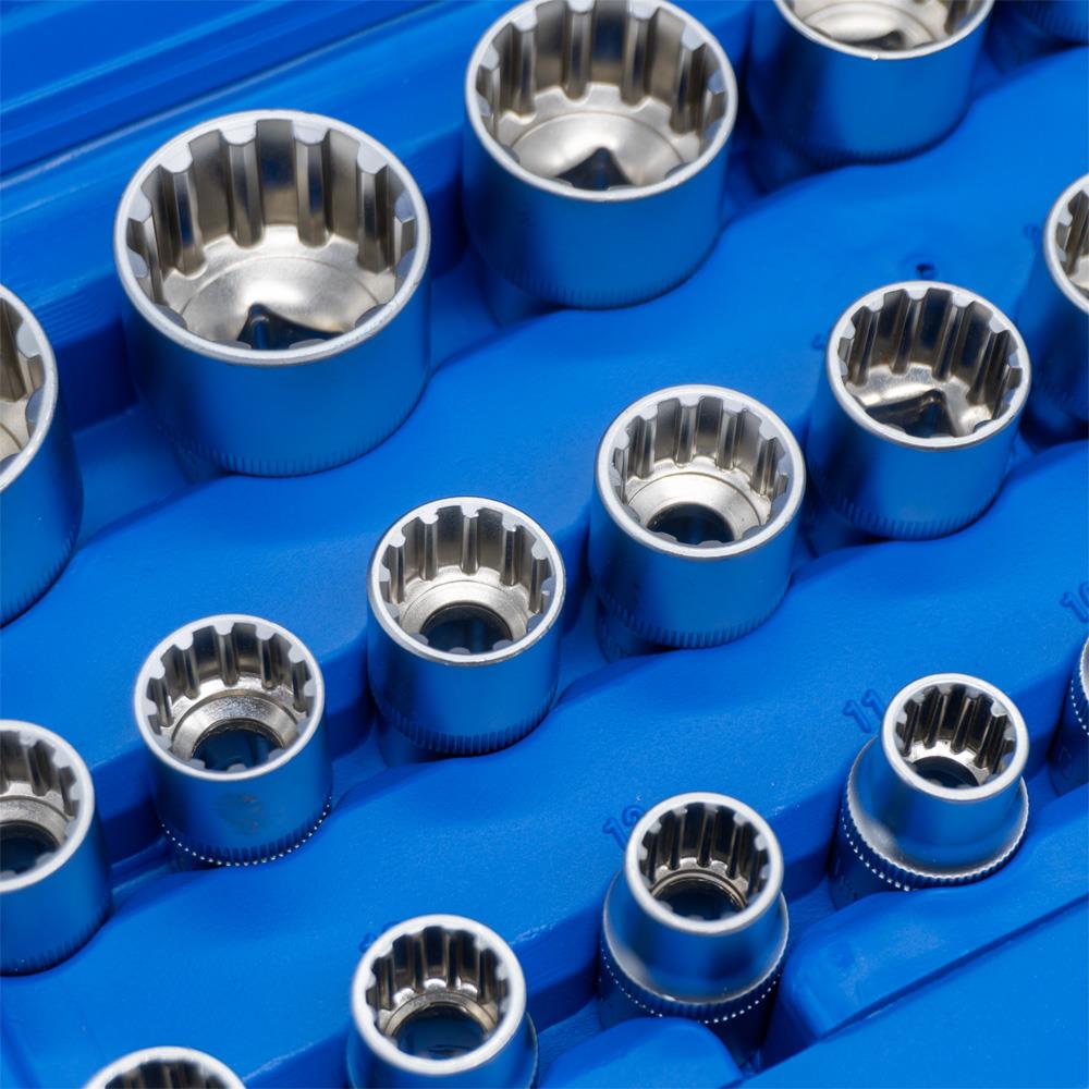 6180 1/2'' Spline 12 Köşe Lokma Anahtar Takımı 19 Parça ne işe yarar