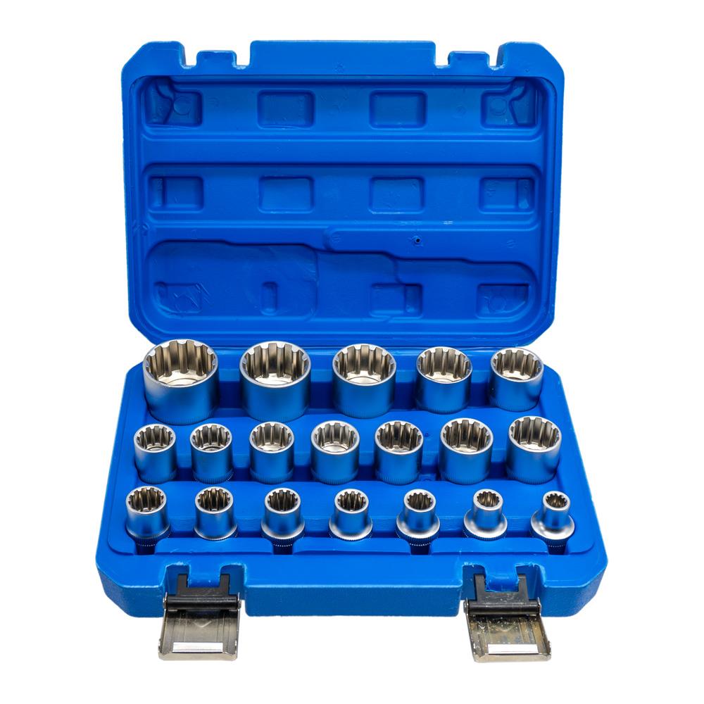 6180 1/2'' Spline 12 Köşe Lokma Anahtar Takımı 19 Parça nasıl kullanılır