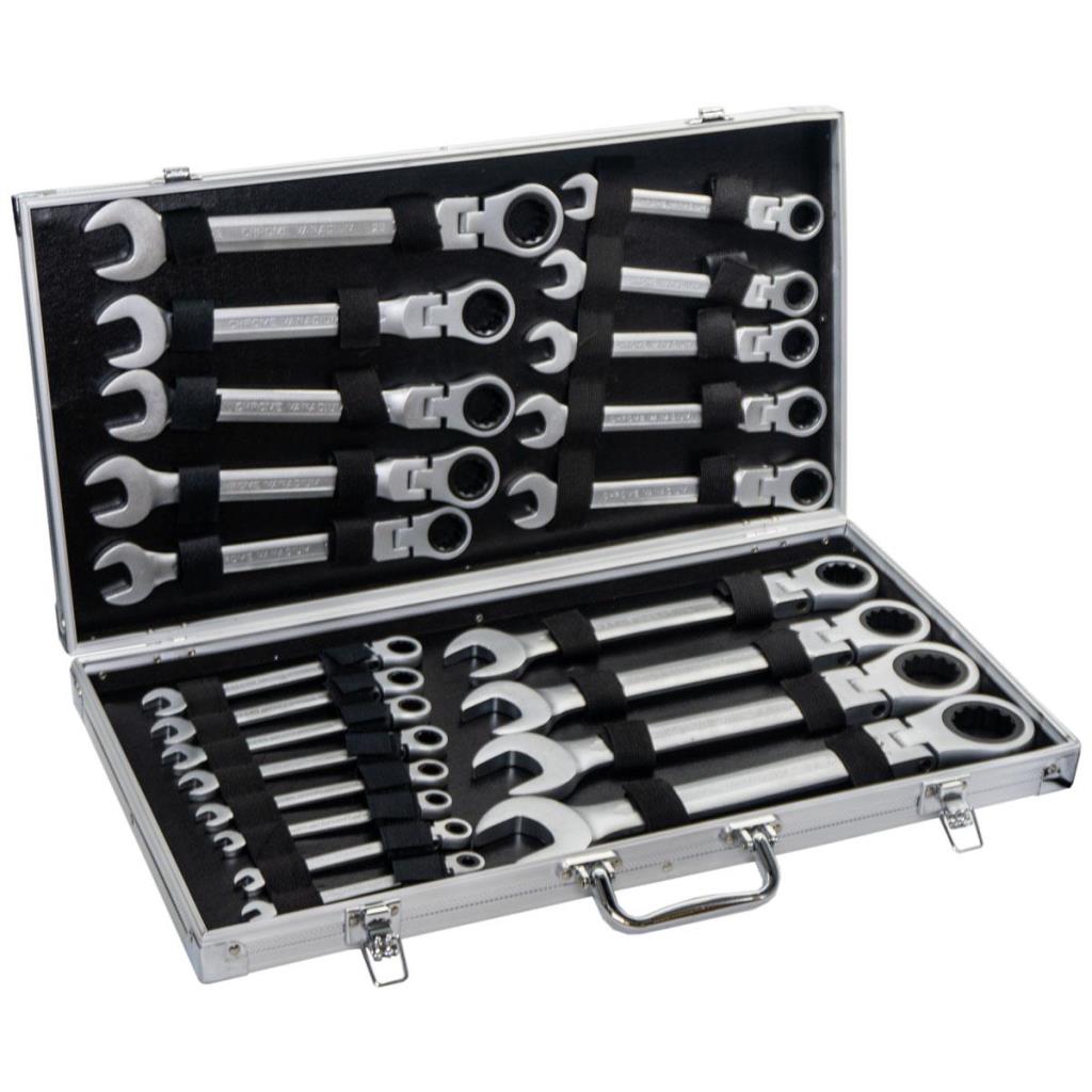 6201 Mafsallı Cırcır Kombine Anahtar Takımı 72 Diş 6-32mm 22 Parça fiyatı